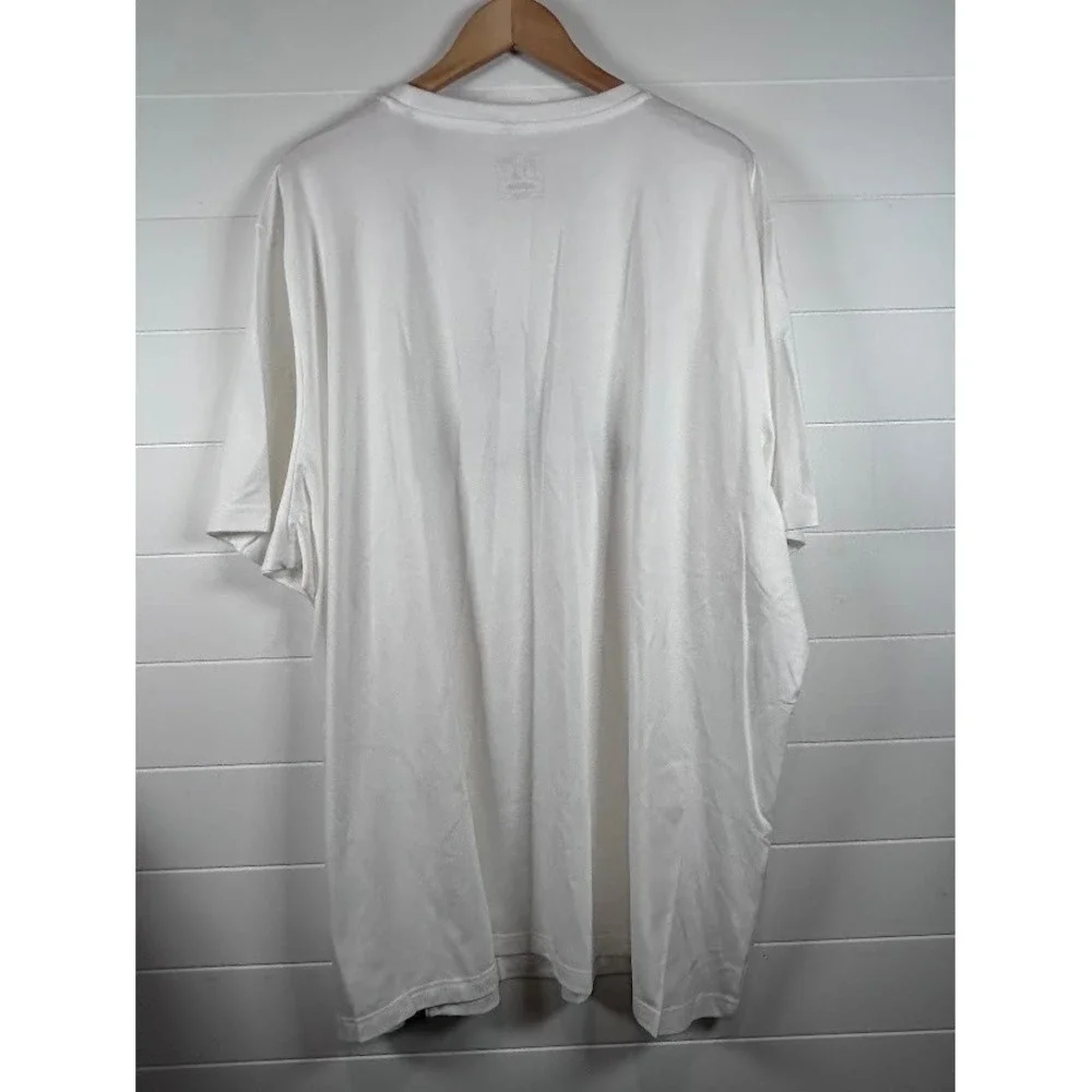 Adidas Men's 4XL White M Flame Tee T-Shirt Multi Sport‎ Regular Fit